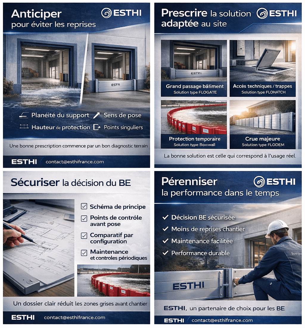 Protection anti-inondation en site industriel : comment sécuriser une prescription technique fiable et maintenable ?